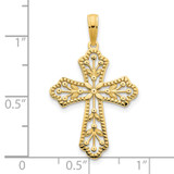 14ky Fancy Cross Pendant - D5-E48486E8-6233