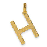 14ky Fancy Twist Letter H