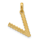 14ky Fancy Twist Letter V