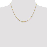 14K 18 inch 1.4mm Forzantine Cable with Lobster Clasp Chain
