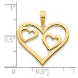 14ky Heart in a Heart Pendant - D5-94D6A912-8022