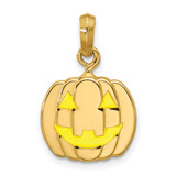 14ky Jack O'Lantern Pendant