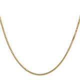 14K 18 inch 1.5mm Box with Lobster Clasp Chain