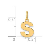 14ky Letter S Initial Pendant - XN-E27B1867-5898
