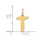 14KY Letter T Initial Pendant - XN-14ED9FCC-6529