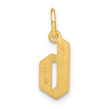 14KY Lower case Letter B Initial Pendant