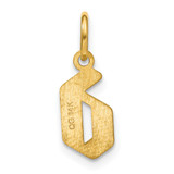 14KY Lower case Letter D Initial Pendant