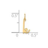 14KY Lower case Letter K Initial Charm