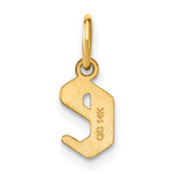 14ky Lowercase Letter E Initial Pendant