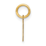 14ky Lowercase Letter O Initial Pendant