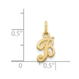 14KY Script Letter B Initial Charm - C5-25B57091-3542