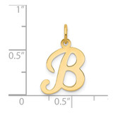 14KY Script Letter B Initial Charm - YC-BAF3CA72-6867