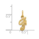 14KY Script Letter F Initial Charm - C5-56714A33-2231