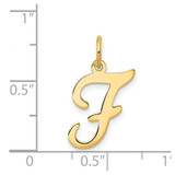 14KY Script Letter F Initial Charm - YC-4CF42641-3689