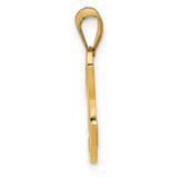 14KY Script Letter H Initial Pendant - YC-3B90A8A5-9753