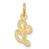 14KY Script Letter L Initial Charm - C5-3415EEFE-3178