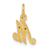 14KY Script Letter M Initial Charm - C5-774F7FC9-1878