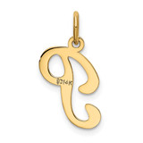 14KY Script Letter P Initial Charm - YC-675B88D1-9519