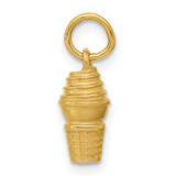 14ky Swirl Ice Cream Cone Charm