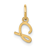 14KY Upper case Letter J Initial Charm