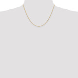 14K 18 inch 1mm Diamond-cut Parisian Wheat with Lobster Clasp Chain