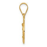 18k Guardian Angel Medal Pendant