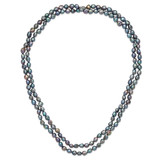 9-10mm Black Baroque Freshwater Cultured Pearl Endless 64 inch Necklace