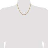 14K 18 inch 2.5mm Byzantine with Lobster Clasp Chain
