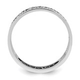 AMEN Sterling Silver Rhodium-plated Size 13 Lord's Prayer Ring