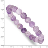 Amethyst 8.50mm Beaded Stretch Bracelet