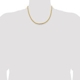 14K 18 inch 3.25mm Byzantine with Lobster Clasp Chain