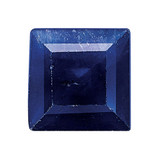 Blue Sapphire A Quality 2mm Square Step-Cut