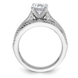 Brilliant Embers Sterling Silver Rhodium-plated 135 Stone Micro Pav‚ CZ 2-piece Wedding Set - QM-FD7C9465-5646