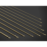 14K 18 inch 3mm Franco with Fancy Lobster Clasp Chain