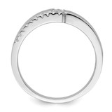 Brilliant Embers Sterling Silver Rhodium-plated 24 Stone Micro Pav‚ CZ Men's Ring - QM-9B4AA1C1-5542