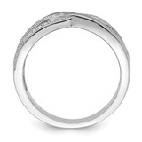 Brilliant Embers Sterling Silver Rhodium-plated 44 Stone Micro Pav‚ CZ Polished Ring - QM-21F1C28C-5544