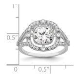 Brilliant Embers Sterling Silver Rhodium-plated 51 Stone Fancy Micro Pav‚ CZ Ring - QM-07BFF655-8351