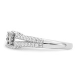 Brilliant Embers Sterling Silver Rhodium-plated 61 Stone Micro Pav‚ CZ Ring - QM-44A748BC-6928