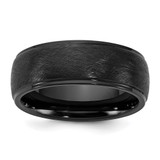 Ceramic Black Polished with Scratch Finished Center 8mm Band - CE-34BD9C26-3297