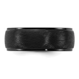 Ceramic Black Polished with Scratch Finished Center 8mm Band - CE-7BF77707-7079