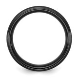 Ceramic Black Polished with Scratch Finished Center 8mm Band - CE-BFABA5A1-4491