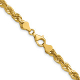 14K 18 inch 5.5mm Diamond-cut Rope with Fancy Lobster Clasp Chain