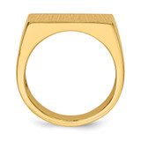 14k 18.0x11.0mm Open Back Mens Signet Ring