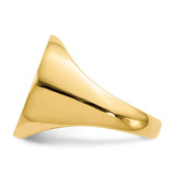 14k 18.0x17.5mm Open Back Mens Signet Ring