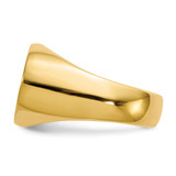 14k 19.0x13.0mm Closed Back Mens Signet Ring