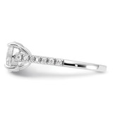 Cheryl M Sterling Silver Rhodium-plated Polished CZ Ring - QC-89CCD019-7440