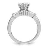 Cheryl M Sterling Silver Rhodium-plated Polished CZ Ring Set - QC-45843E03-2582