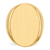14k 19.0x26.5mm Closed Back Mens Signet Ring