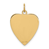 14k 19mm Heart-Shaped Red Enameled Medical Jewelry Pendant