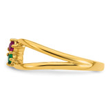 14k 2 Birthstone Mother's Wrap Ring Mounting